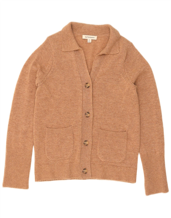 Pulover cardigan cu autograf pentru femei Marks & Spencer UK 10 Mic Bej