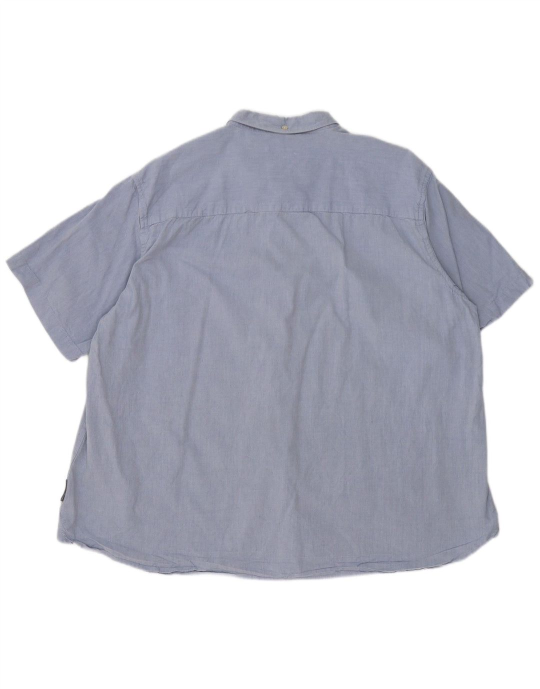 Cămașă cu mânecă scurtă pentru bărbați French Connection, bumbac albastru 2XL
