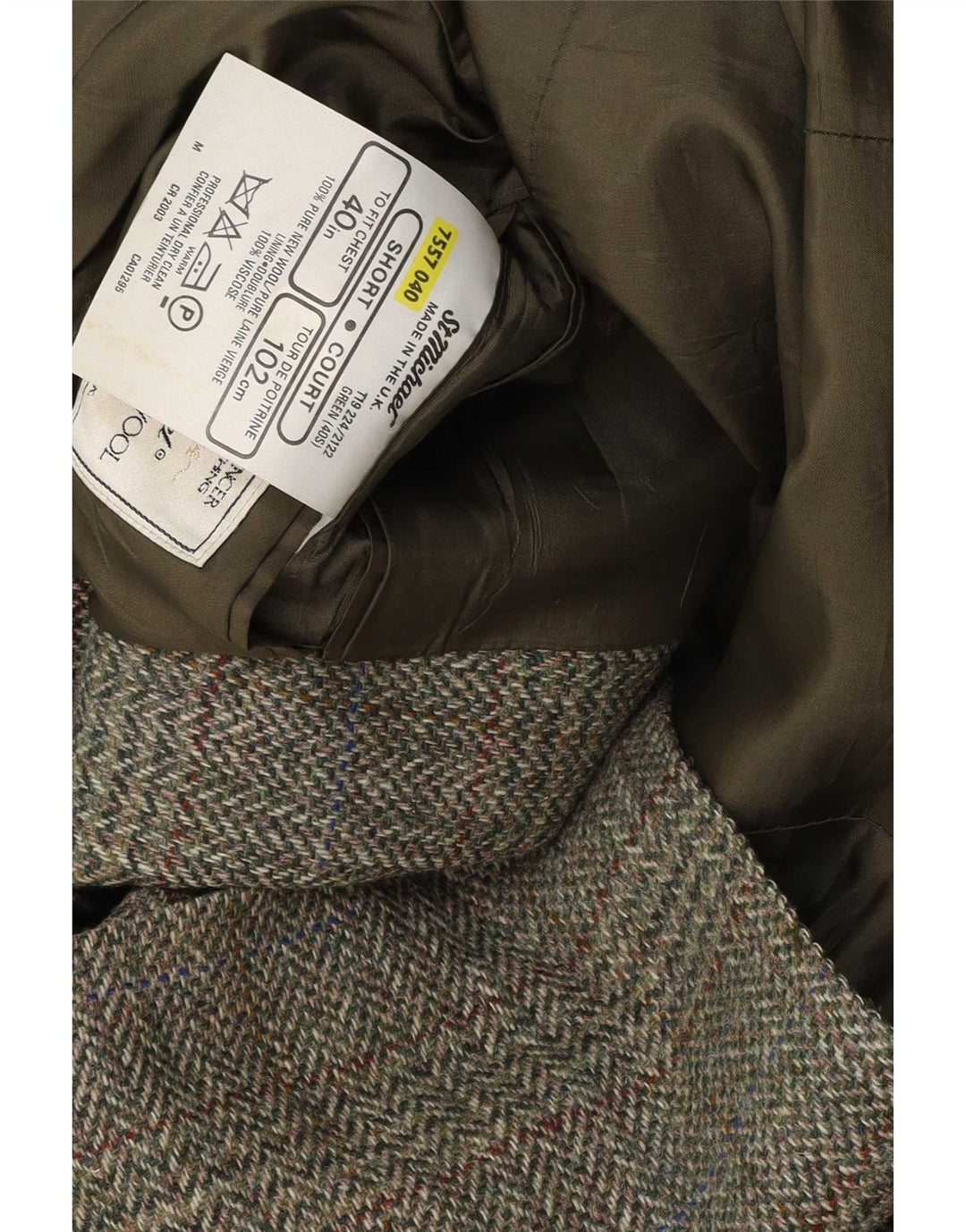 Marks & Spencer pentru bărbați St. Michael Blazer Jacket UK 40 Medium Green