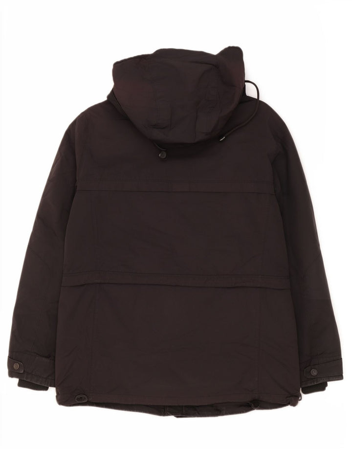 Jachetă căptușită cu glugă pentru bărbați Zara UK 40 Poliester negru mare