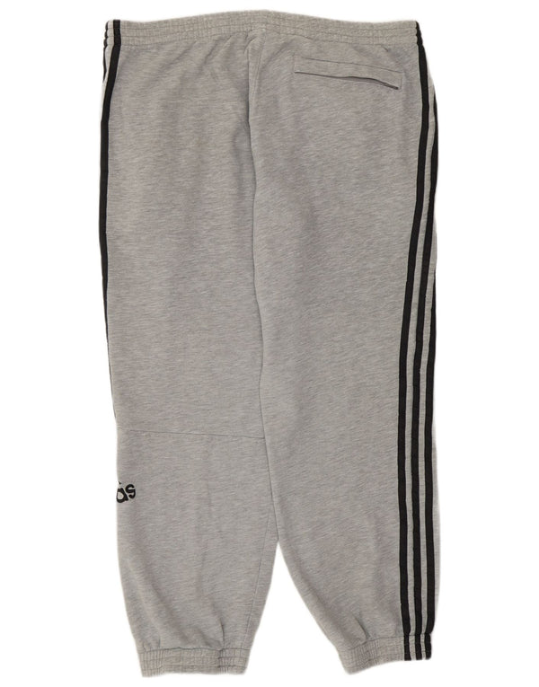Pantaloni de trening pentru bărbați Adidas Pantaloni de jogging, mari, gri, bumbac