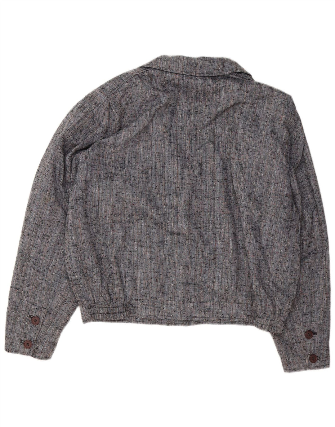 Jachetă bomber supradimensionată pentru femei VINTAGE IT 50 XL poliester cu pături gri
