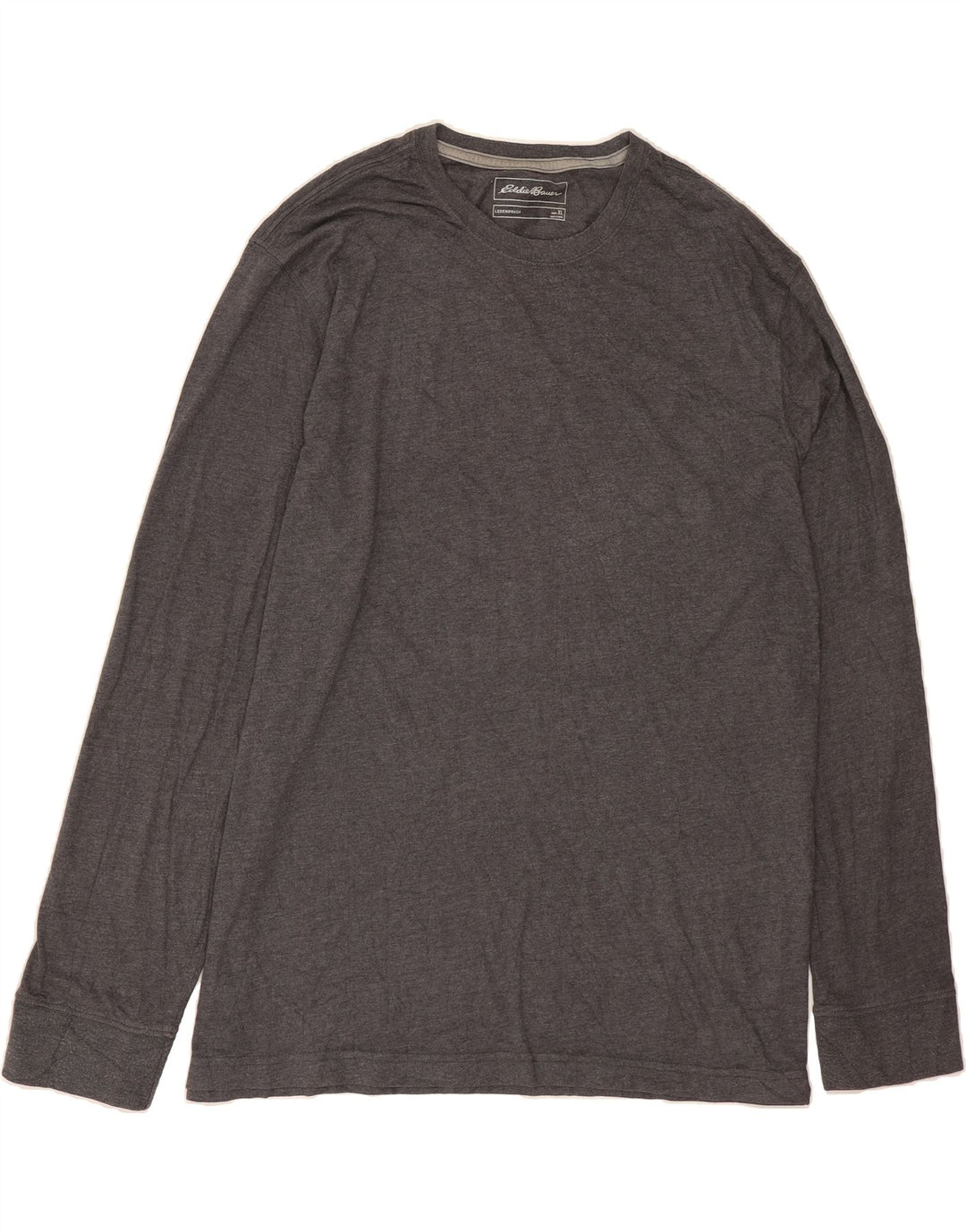 EDDIE BAUER Mens Top Long Sleeve XL Grey Cotton Vintage Eddie Bauer and Second-Hand Eddie Bauer from Messina Hembry 