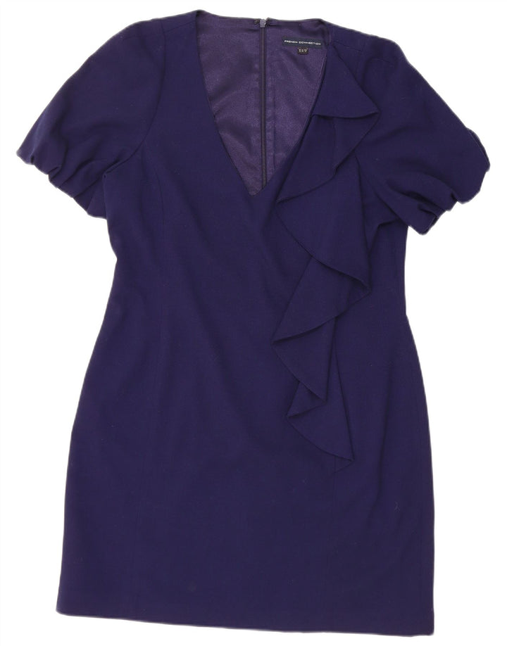 Rochie teacă pentru femei French Connection UK 16 mare bleumarin