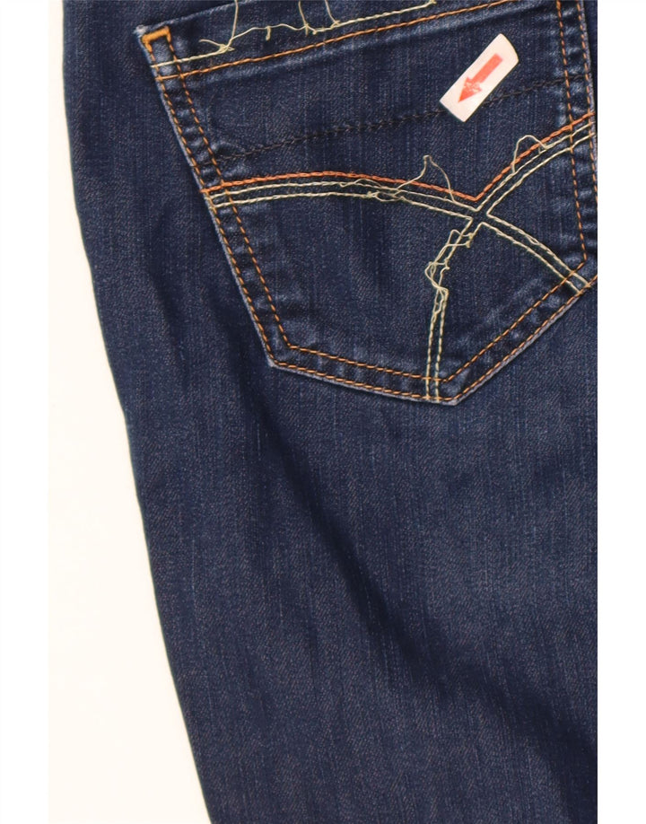 Blugi GAS pentru femei Crop Slim W29 L24 Bumbac albastru