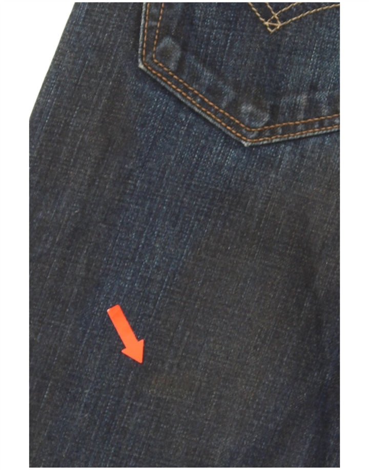 Blugi drepti pentru bărbați Levi's 504 W28 L32 Bumbac bleumarin