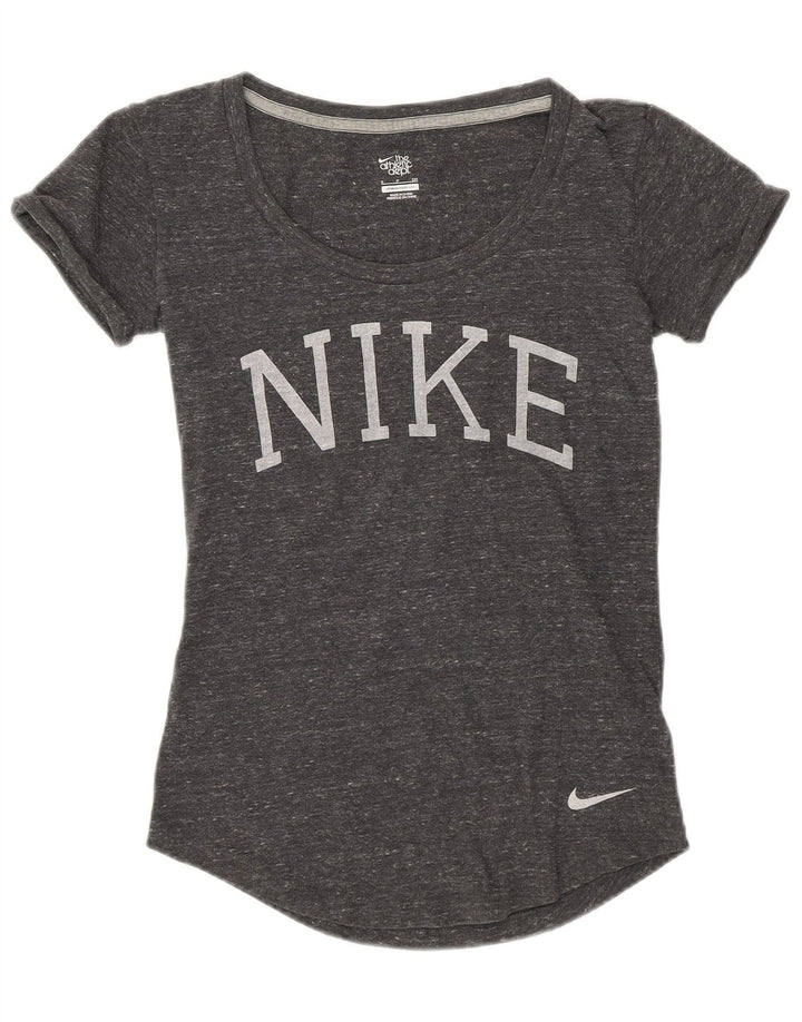 Tricou grafic pentru femei NIKE Top UK 10 Small Grey Flecked
