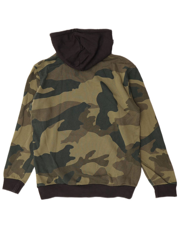 Pulover pentru bărbați Adidas Graphic Hoodie, bumbac, camuflaj, kaki mediu