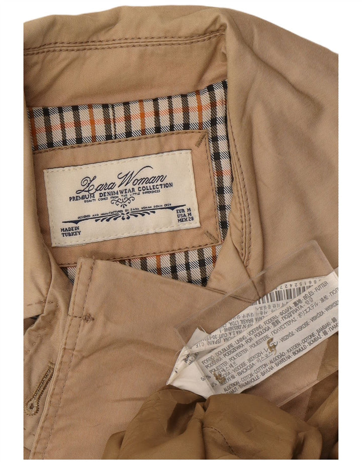 Trenci pentru femei ZARA UK 14 Medium Bej Colorblock