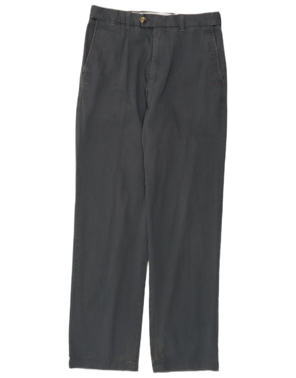 Marks & Spencer Pantaloni drepți pentru bărbați L32 L33 bumbac gri