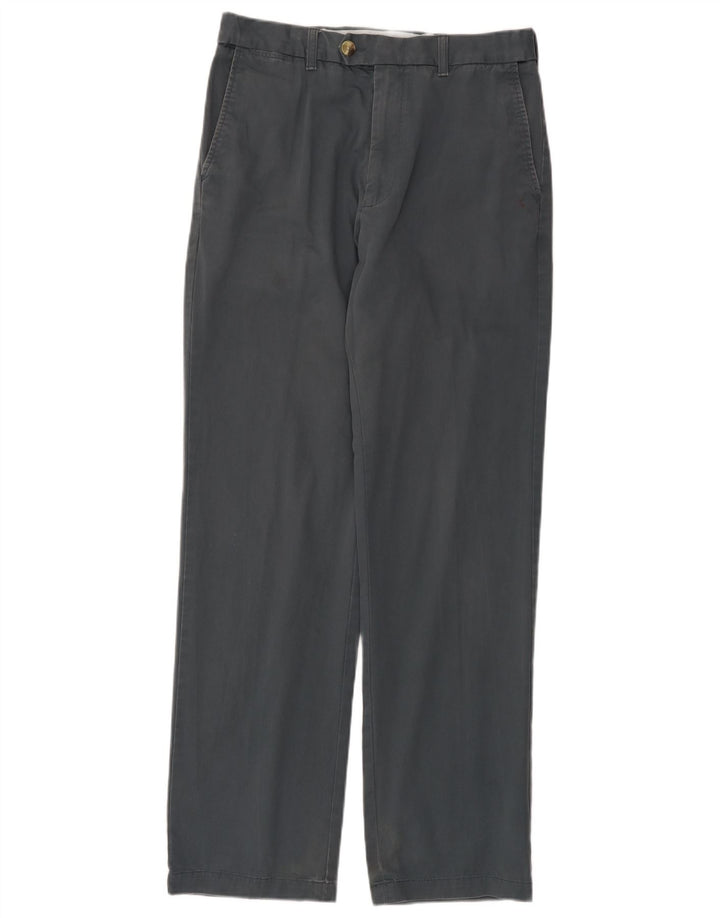 Marks & Spencer Pantaloni drepți pentru bărbați L32 L33 bumbac gri