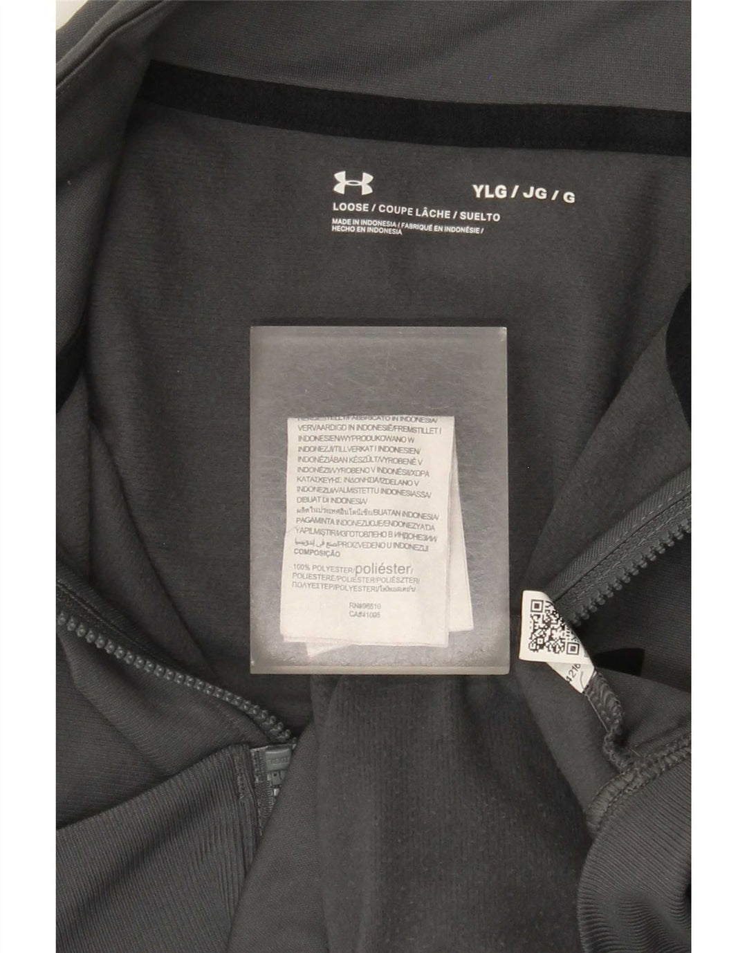 Jachetă de trening pentru băieți Under Armour 11-12 ani, mare, gri, color block
