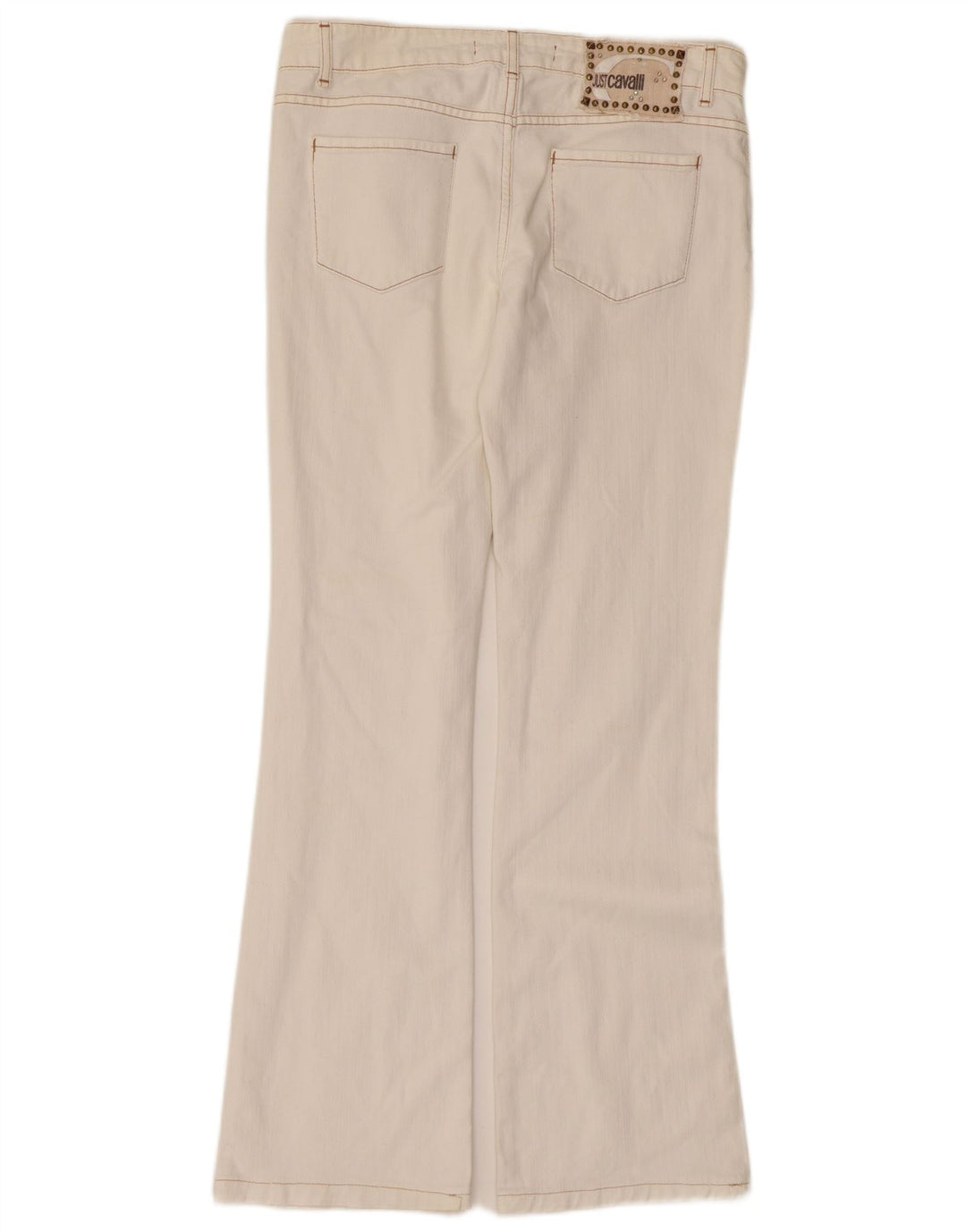 Jeans Bootcut pentru femei Just Cavalli W28 L29 Bumbac alb