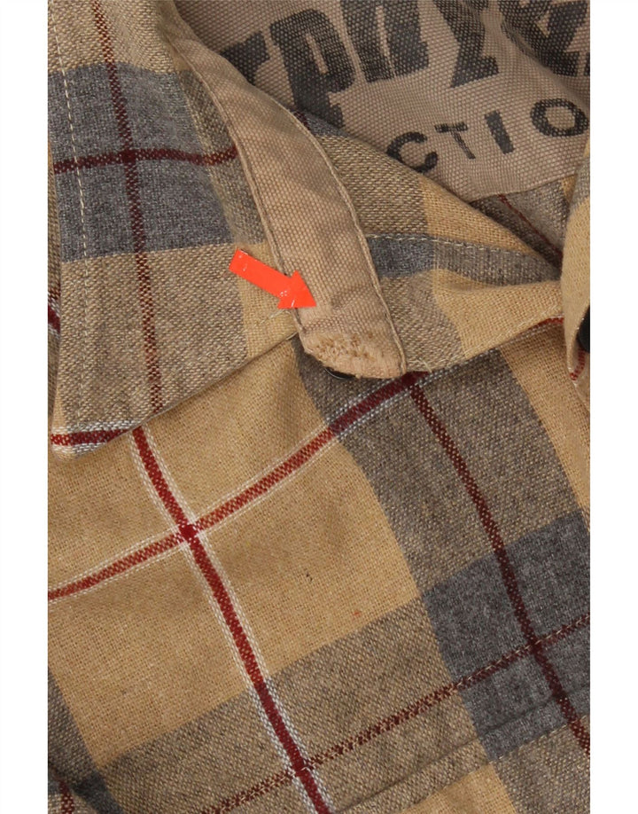Cămașă de flanel pentru bărbați Murphy & Nye, acrilic, în carouri, bej