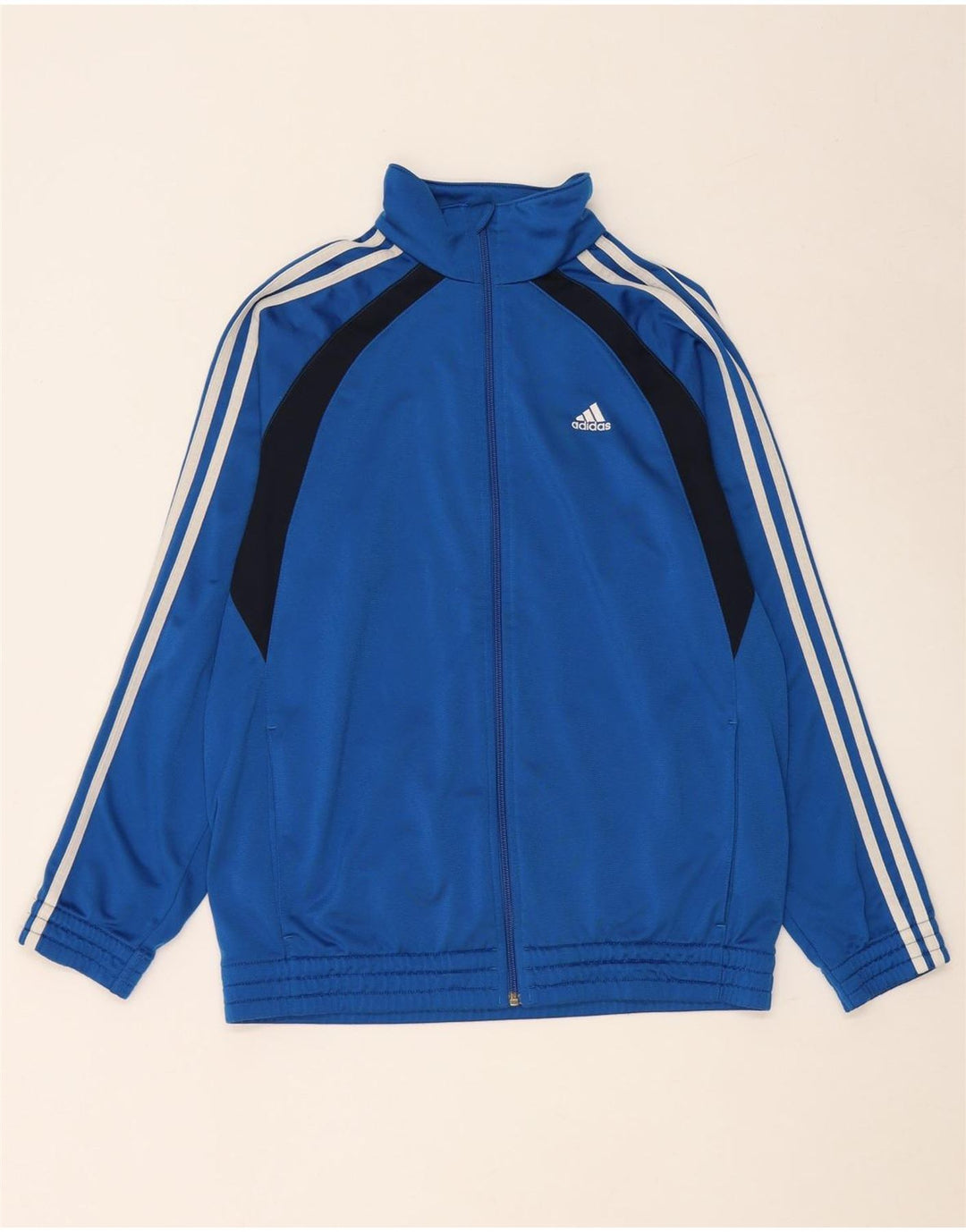 Jachetă de trening pentru băieți ADIDAS 15-16 ani, albastru, poliester