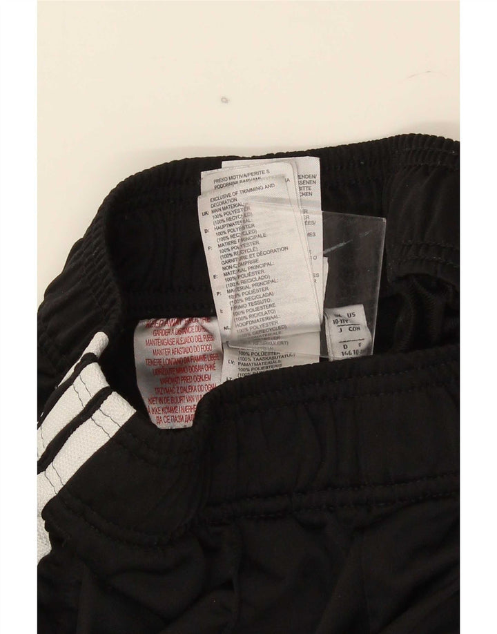 Pantaloni de trening Adidas baieti 10-11 ani poliester negru