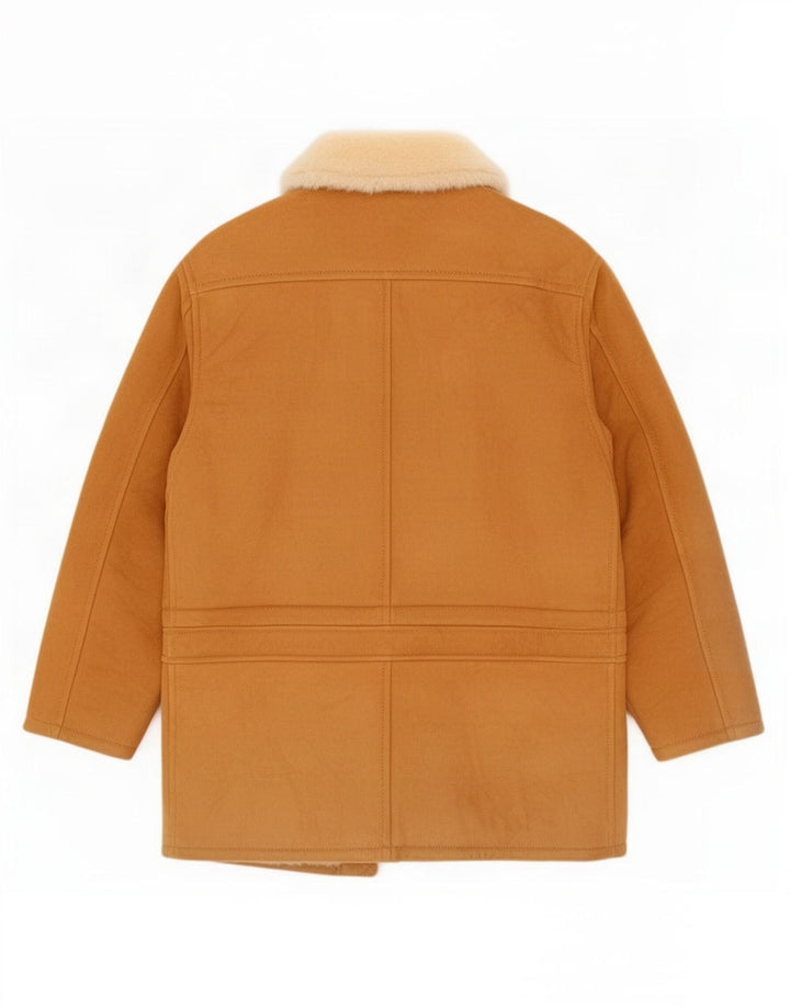 Jachetă vintage pentru bărbați din shearling UK 36 Small Beige