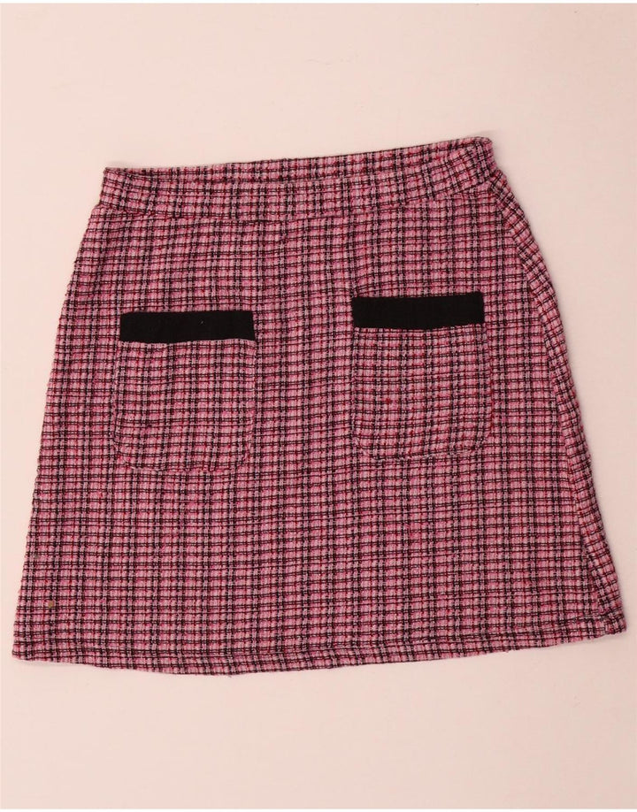 Fusta Mini Trafaluc de Dama ZARA Mica W26 Roz Check