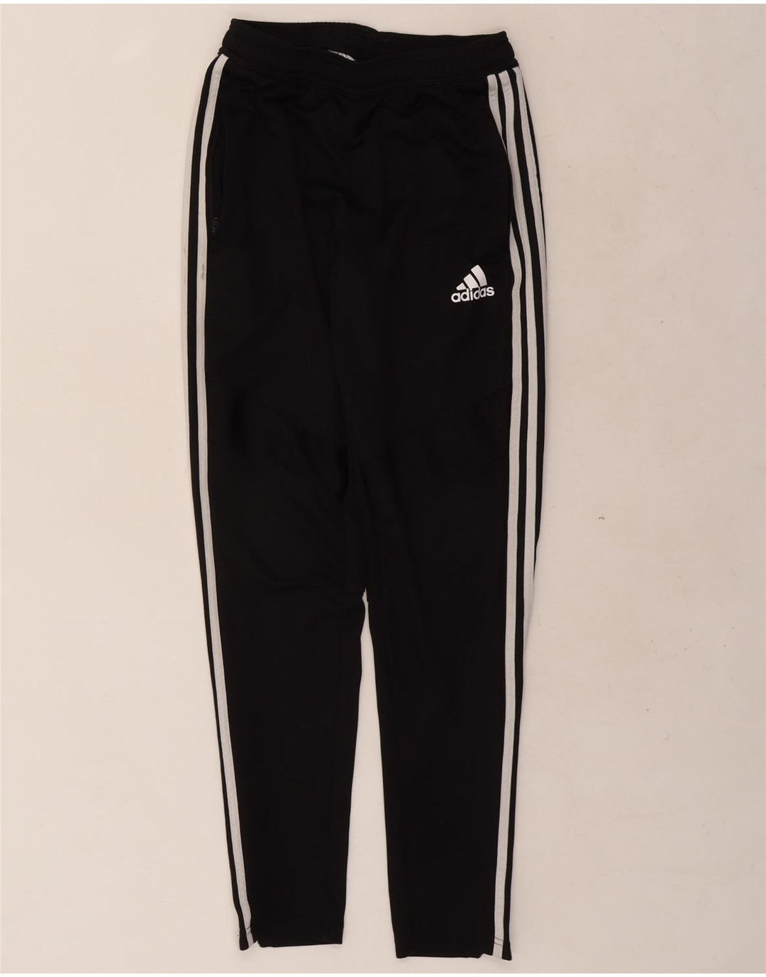 Pantaloni de trening Adidas Climalite pentru bărbați, poliester negru mic