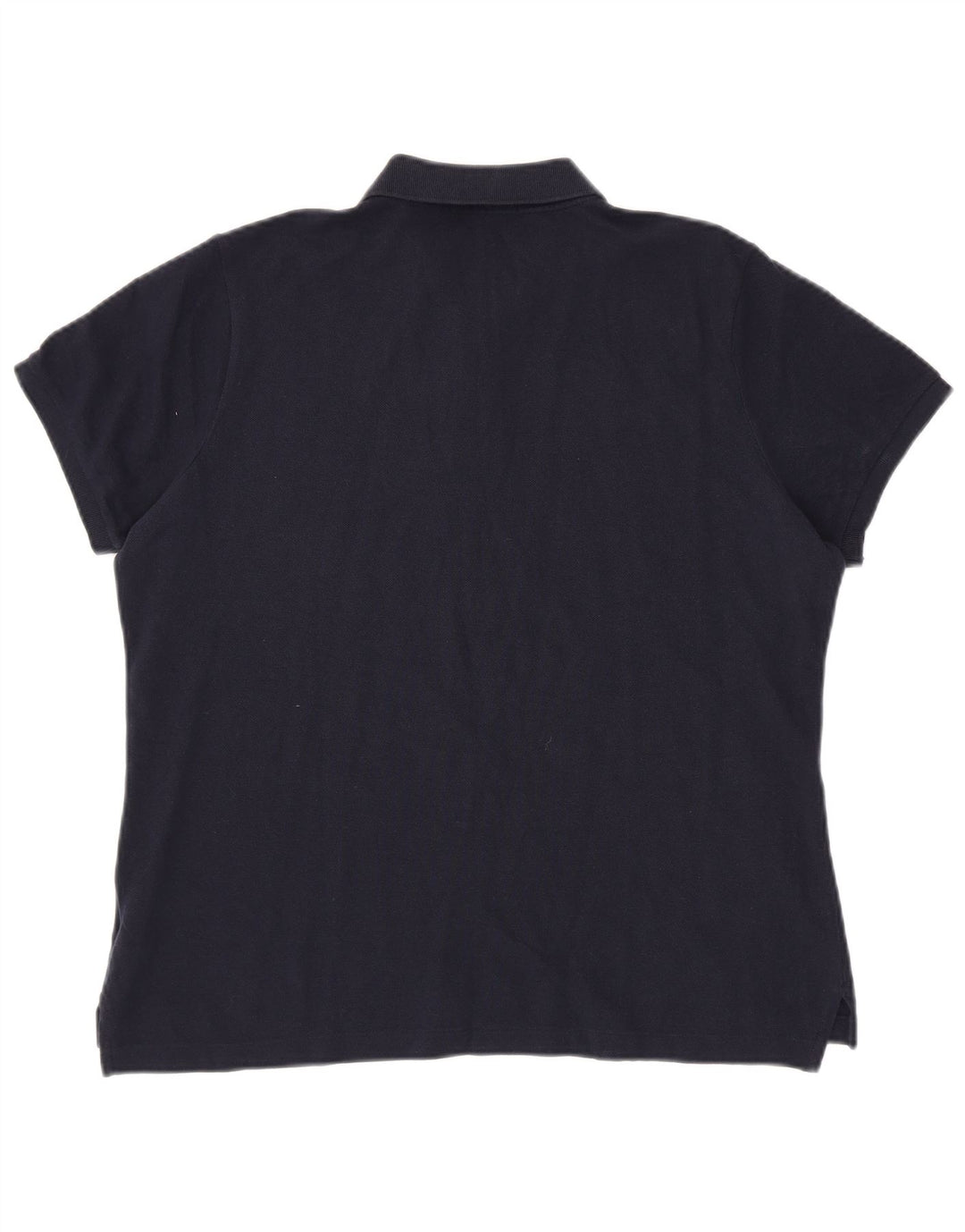 RALPH LAUREN Tricou polo skinny pentru femei UK 18 XL bumbac bleumarin