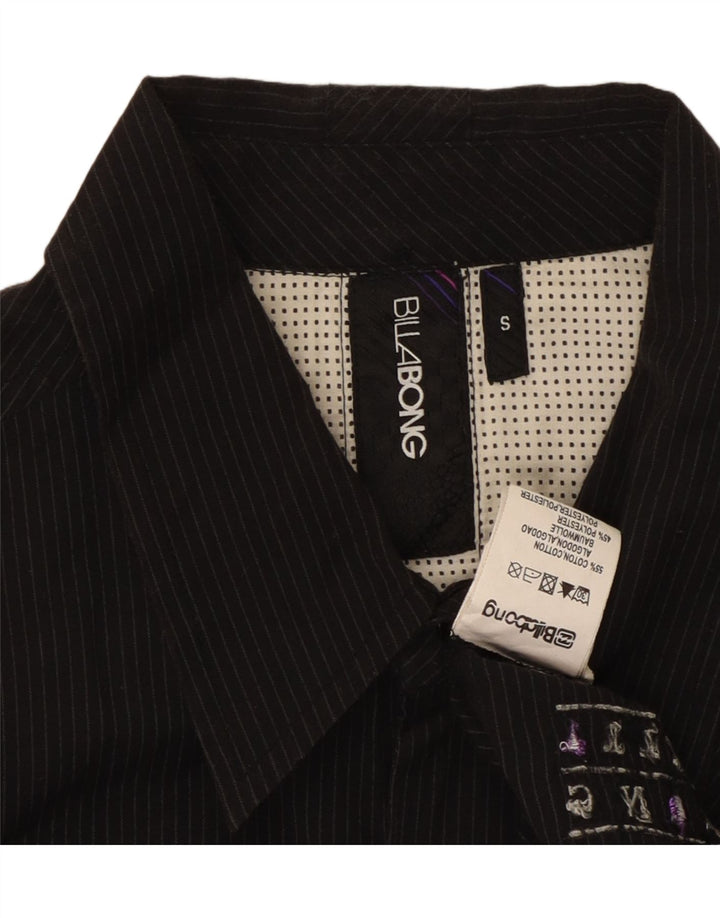 Cămașă cu mânecă scurtă pentru bărbați BILLABONG, bumbac mic negru cu dungi