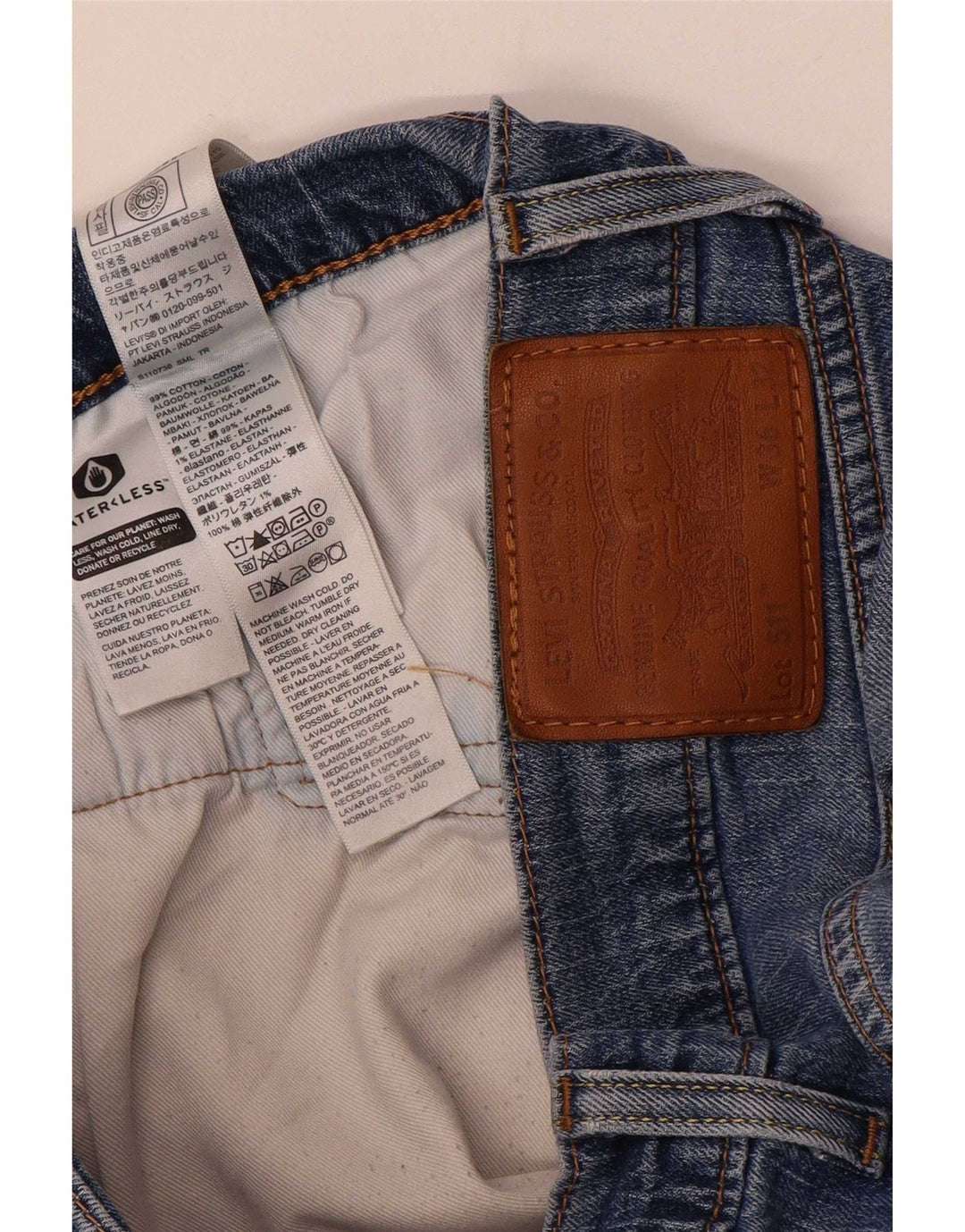 Blugi Levi's 511 Slim pentru bărbați W36 L32 Bumbac albastru
