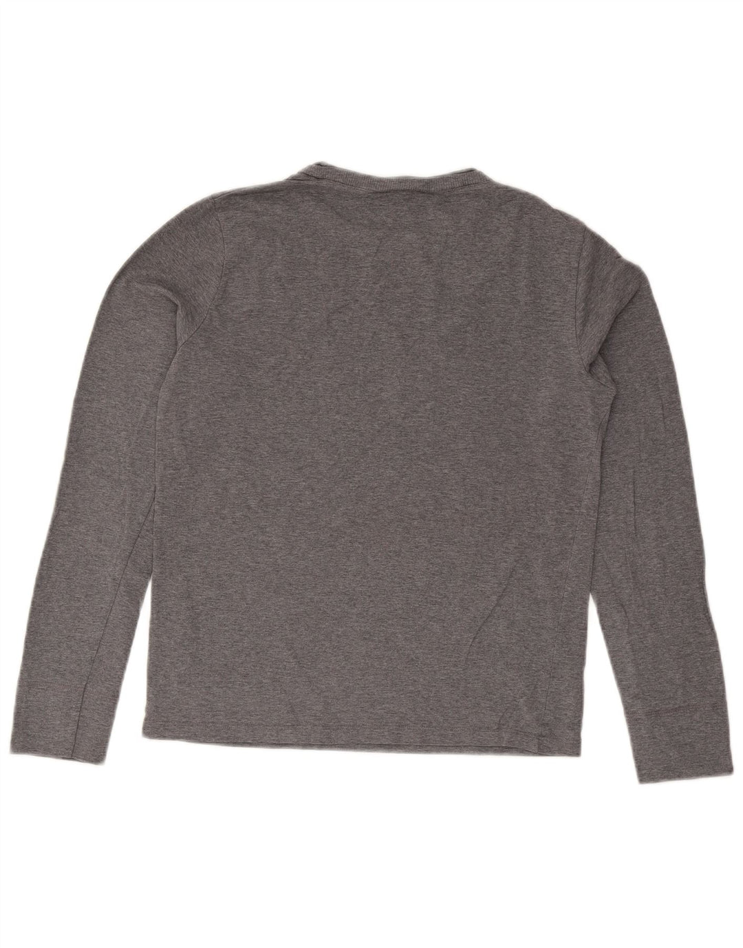 Napapijri Tricou grafic pentru bărbați cu mânecă lungă, gri mediu
