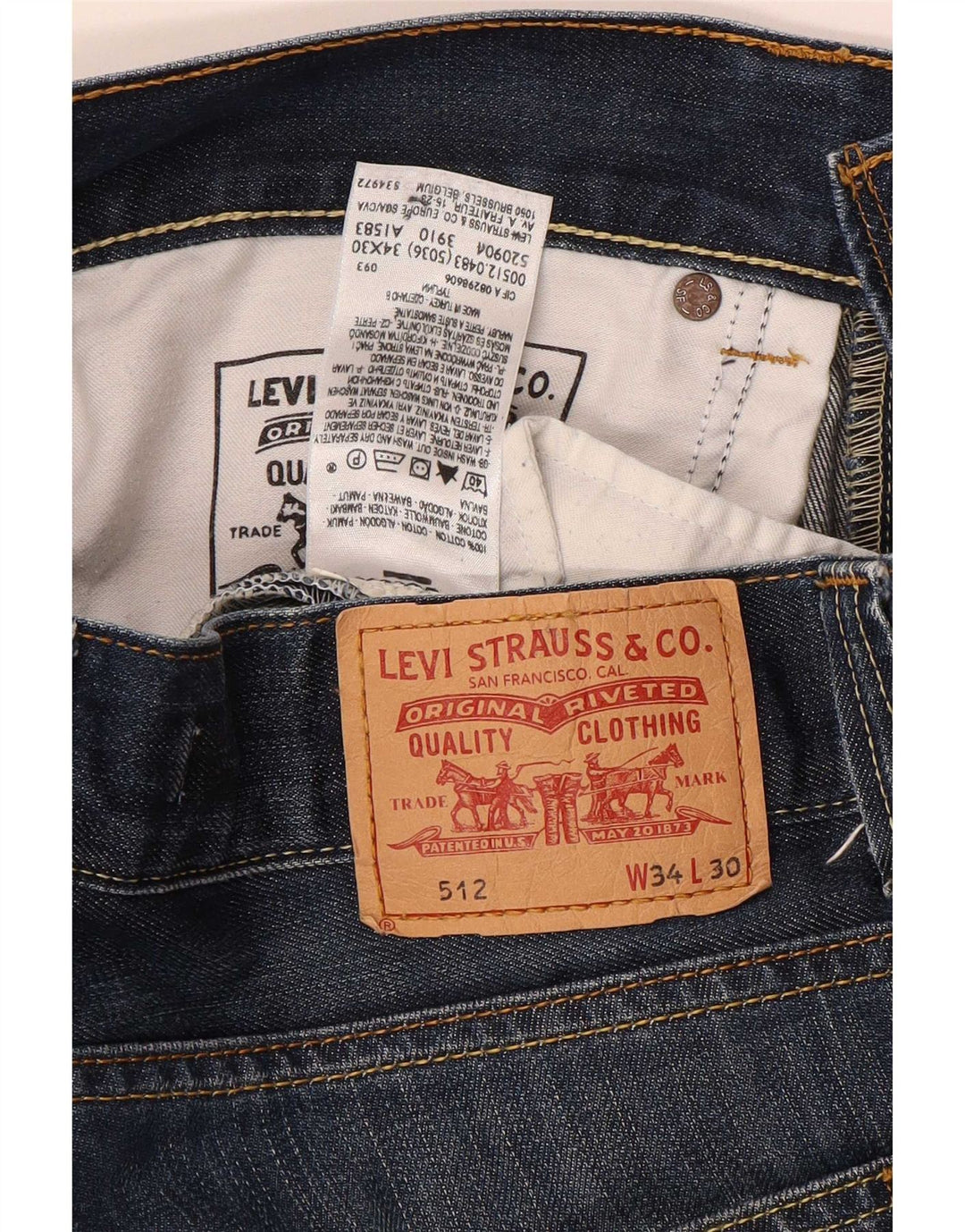 Blugi Levi's 512 Bootcut W34 L29 Albastru