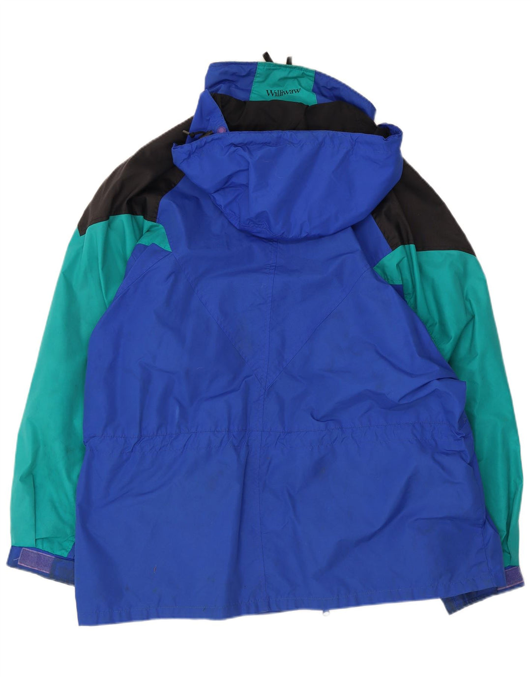 Jachetă de schi supradimensionată cu glugă Columbia pentru bărbați UK 38 Medium Blue Colorblock