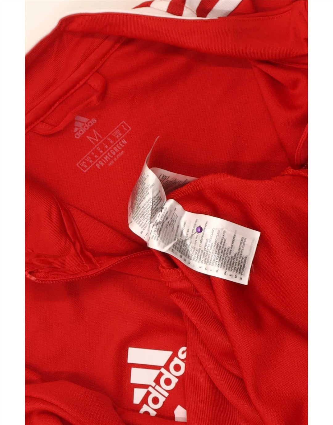 Jachetă de top pentru trening Adidas Aeroready pentru bărbați, poliester roșu mediu