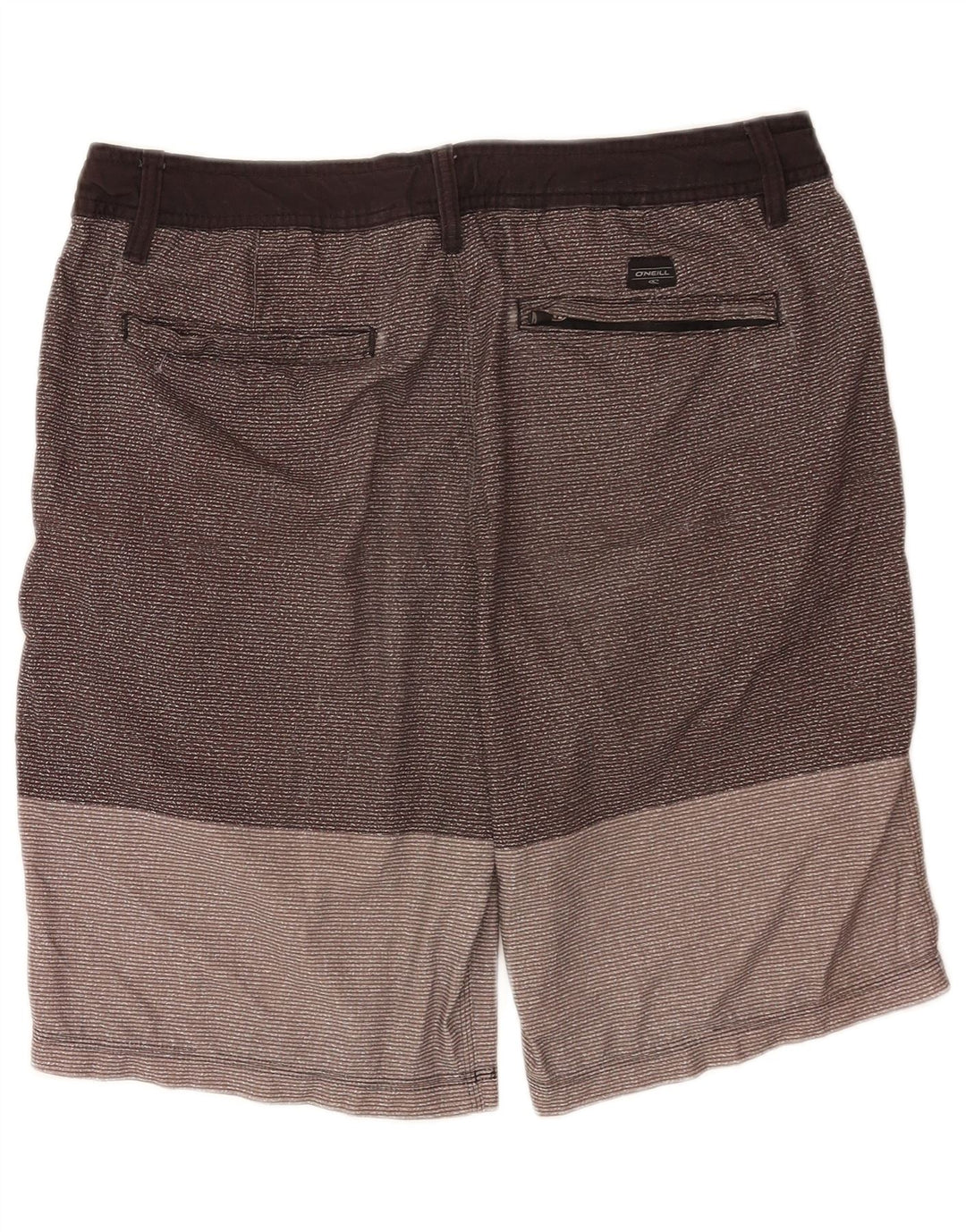 Pantaloni scurți chino pentru bărbați O'Neill W34, poliester cu dungi mari, gri