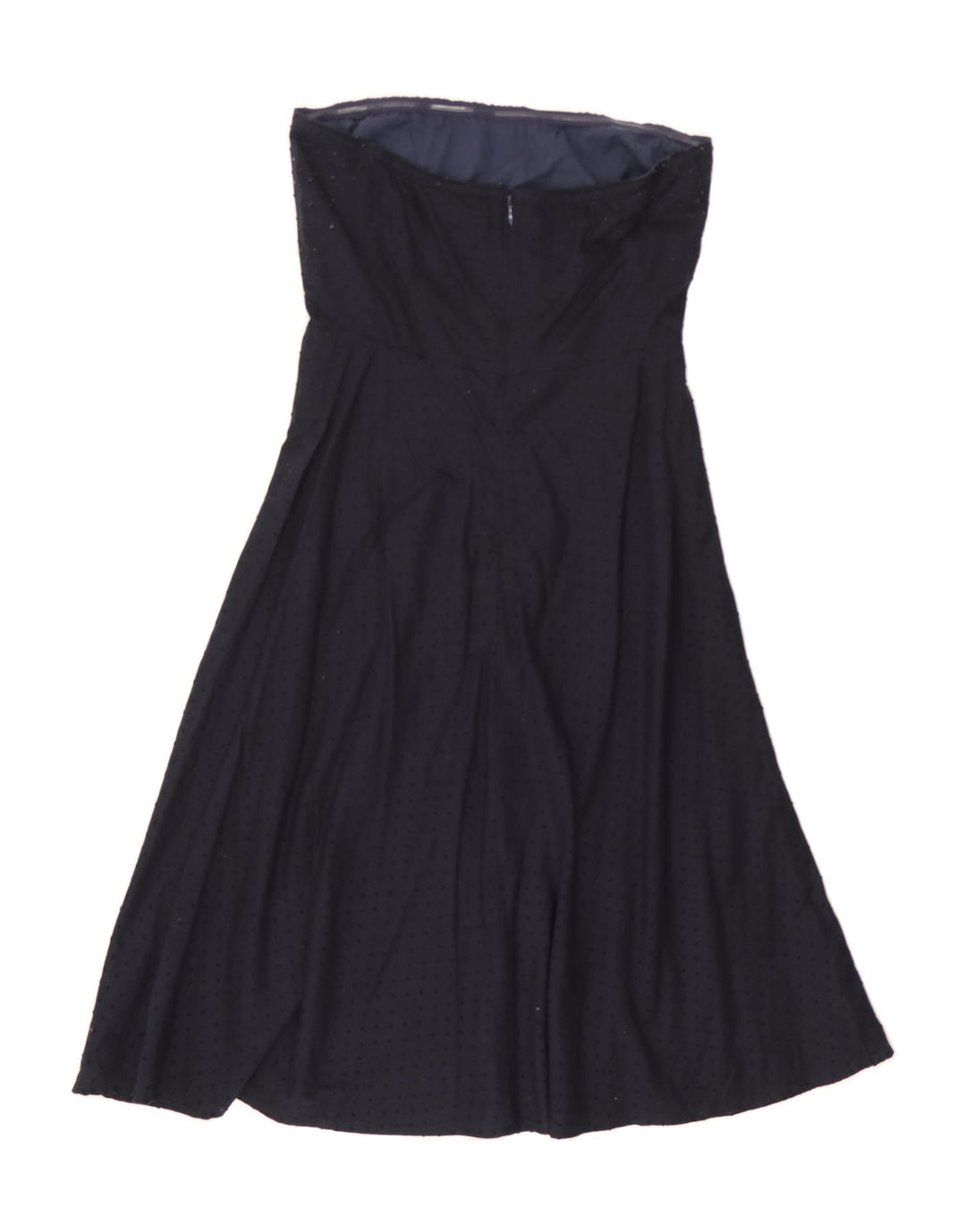J. CREW Womens Strapless Dress US 6 Medium Navy Blue Cotton Vintage J. Crew and Second-Hand J. Crew from Messina Hembry 