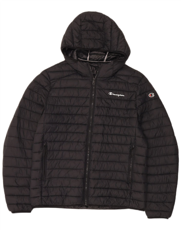 Jachetă căptușită cu glugă pentru bărbați Champion UK 40 Large Black