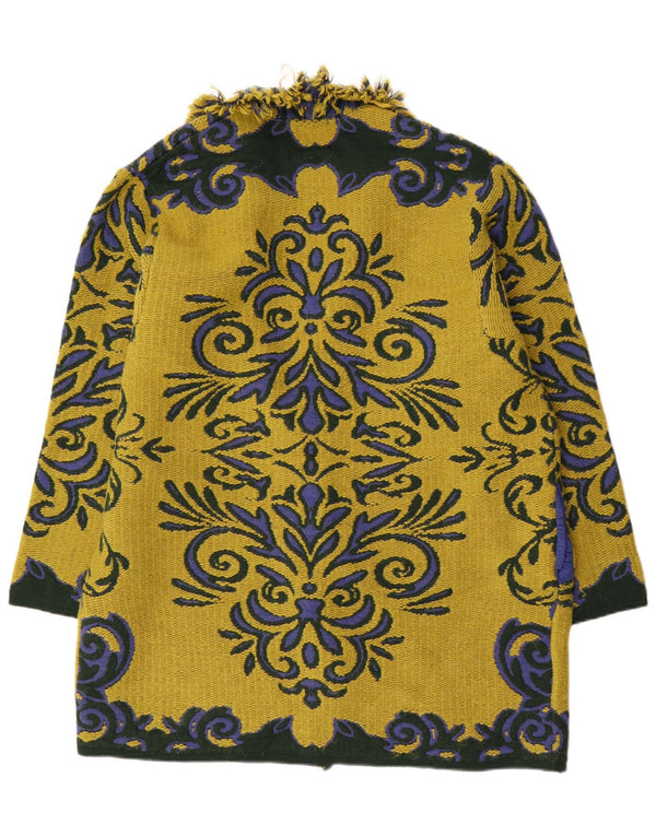 Pulover cardigan supradimensionat pentru femei Edas UK 10 Small Yellow Paisley