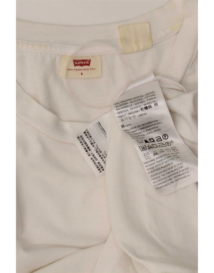 Tricou pentru femei Levi's Top UK 10 Small White Bumbac