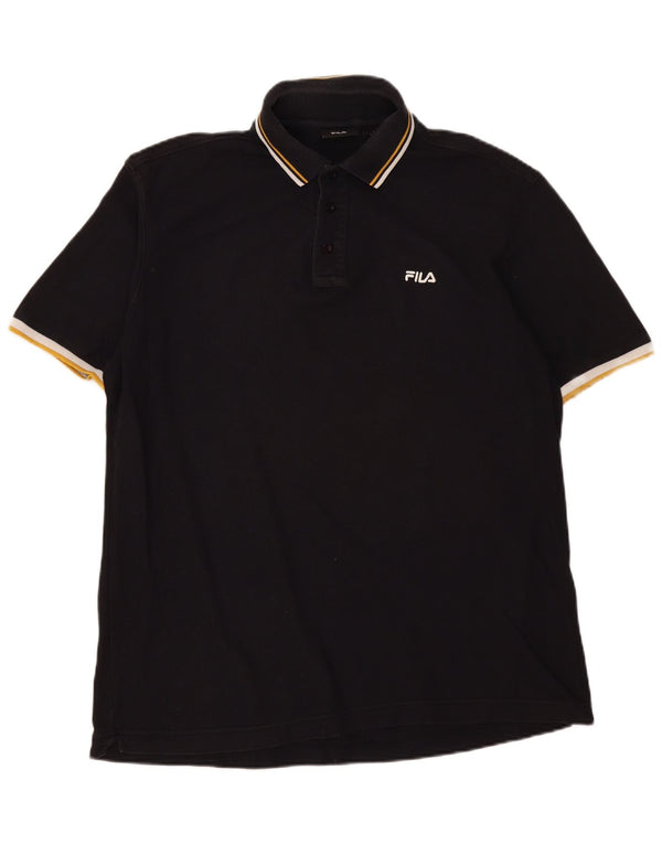 Tricou Polo Fila Barbati XL Bumbac Negru