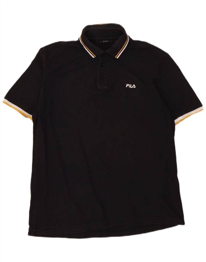 Tricou Polo Fila Barbati XL Bumbac Negru