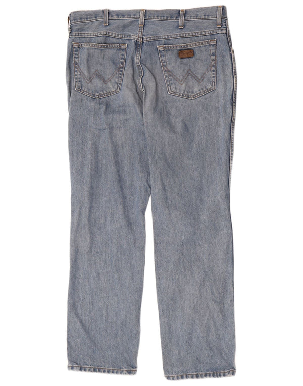 Blugi drepte pentru bărbați Wrangler Texas W38 L32 Bumbac albastru