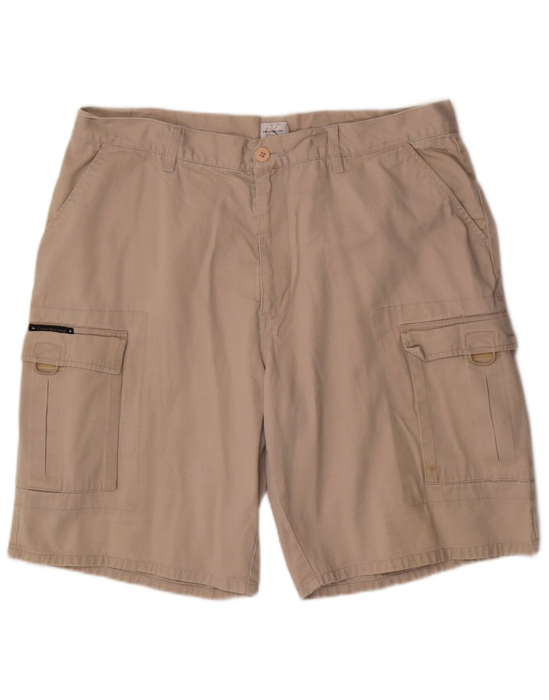 Pantaloni scurți cargo pentru bărbați Calvin Klein W38 XL, bumbac, bej