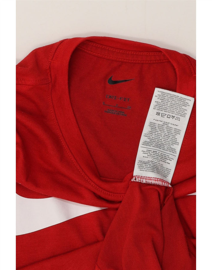 Tricou grafic NIKE Dri Fit pentru bărbați Top mic poliester roșu