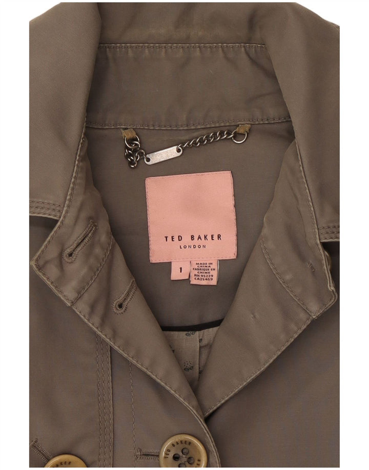 Trenci scurt pentru femei TED BAKER Mărimea 1 XS bumbac gri
