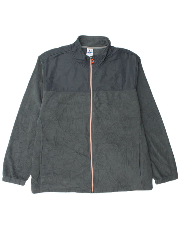 Jachetă fleece pentru bărbați Starter UK 44 2XL poliester gri