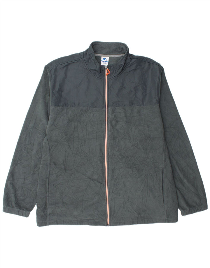 Jachetă fleece pentru bărbați Starter UK 44 2XL poliester gri