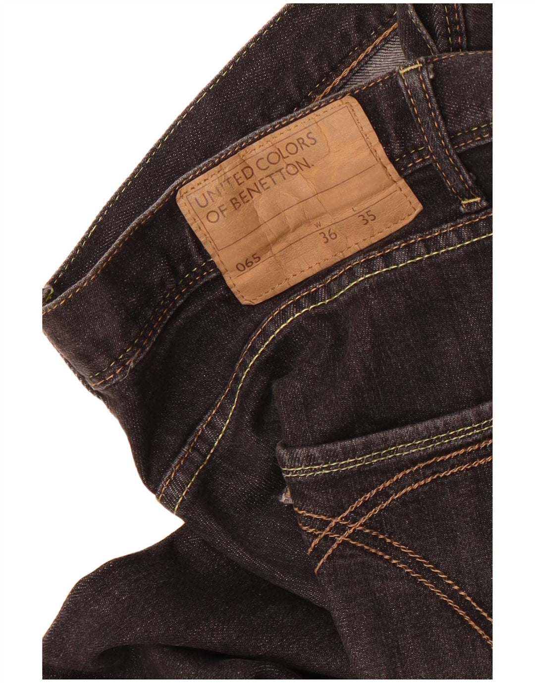 Blugi slim pentru bărbați Benetton W36 L31 negri