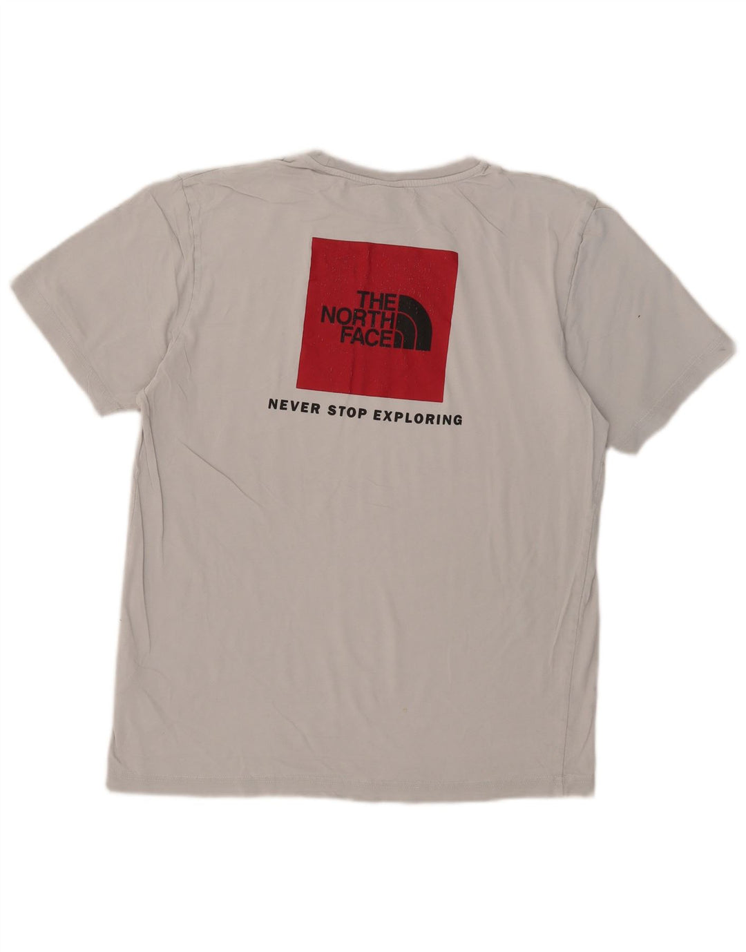 Tricou grafic pentru bărbați The North Face Top din bumbac gri mediu