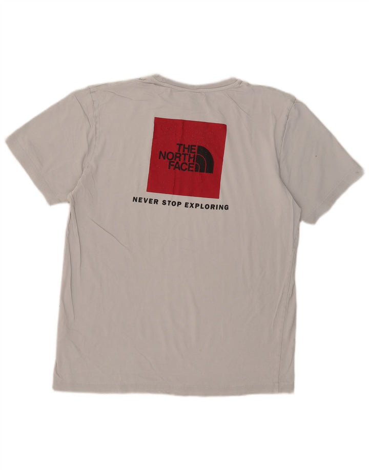 Tricou grafic pentru bărbați The North Face Top din bumbac gri mediu