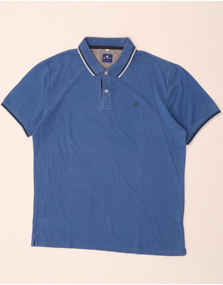 Tricou polo pentru bărbați CHAMPION, cu dungi mari, albastre