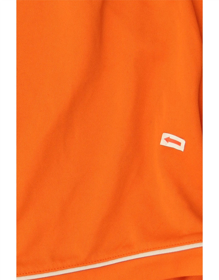 Pantaloni scurți sport adidas Climalite pentru bărbați, poliester portocaliu mare