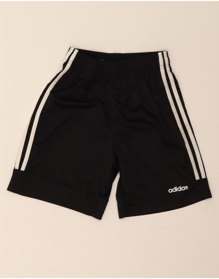 Pantaloni scurți sport adidas Climalite pentru băieți 13-14 ani poliester negru