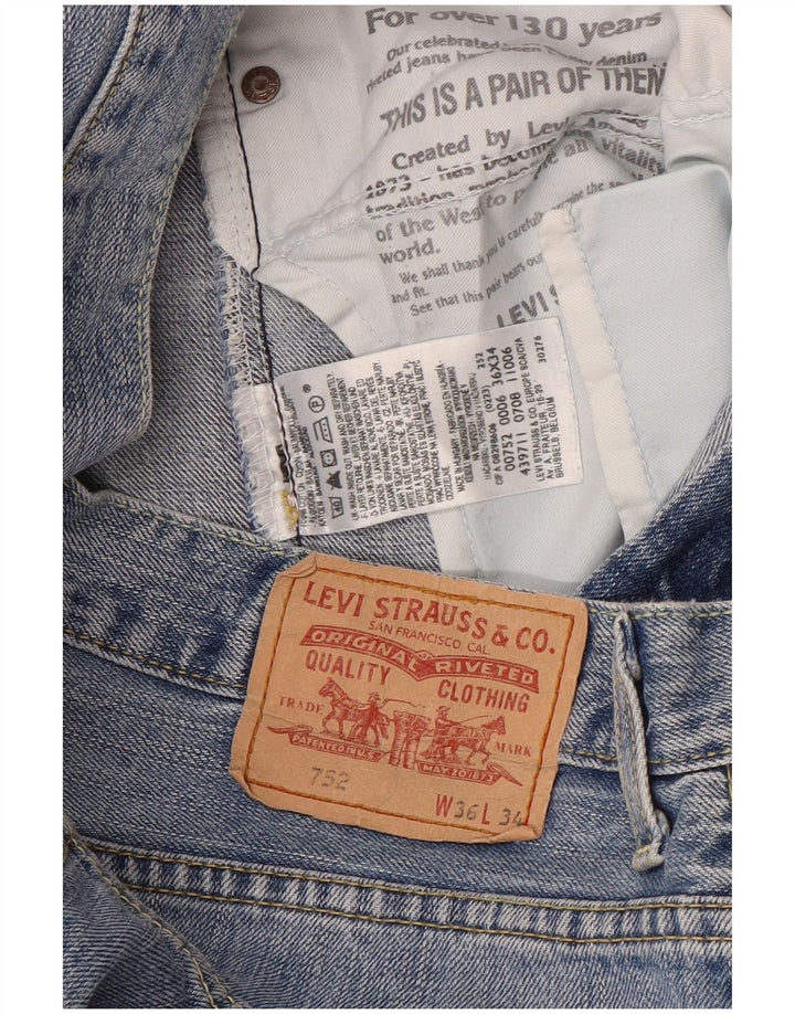 Pantaloni scurți Levi's 752 Denim W36 Large Blue Bumbac